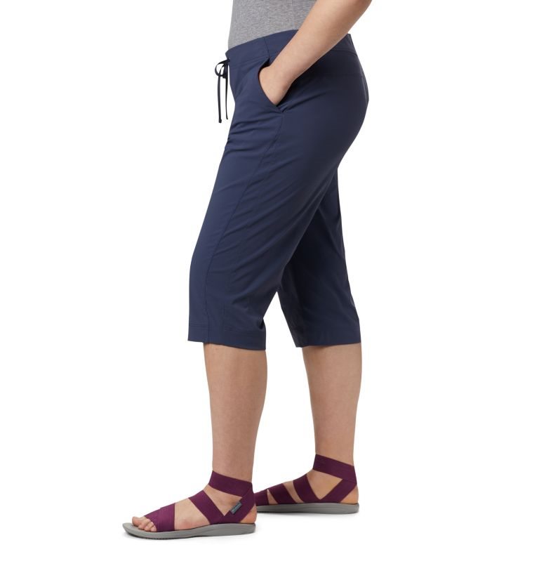 Pantaloni Sport Columbia Anytime Outdoor Capris Dama Bleumarin | Plus Size TE709M1ZS